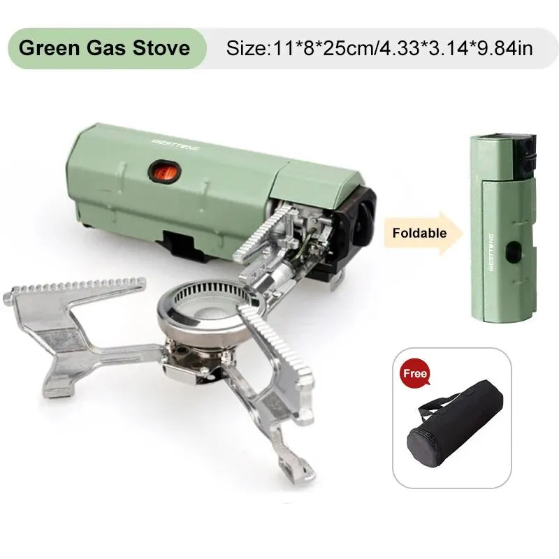 Ultimate Portable 2670W Camping Gas Stove - Compact Folding Burner for Outdoor Adventures and Travel Cooking