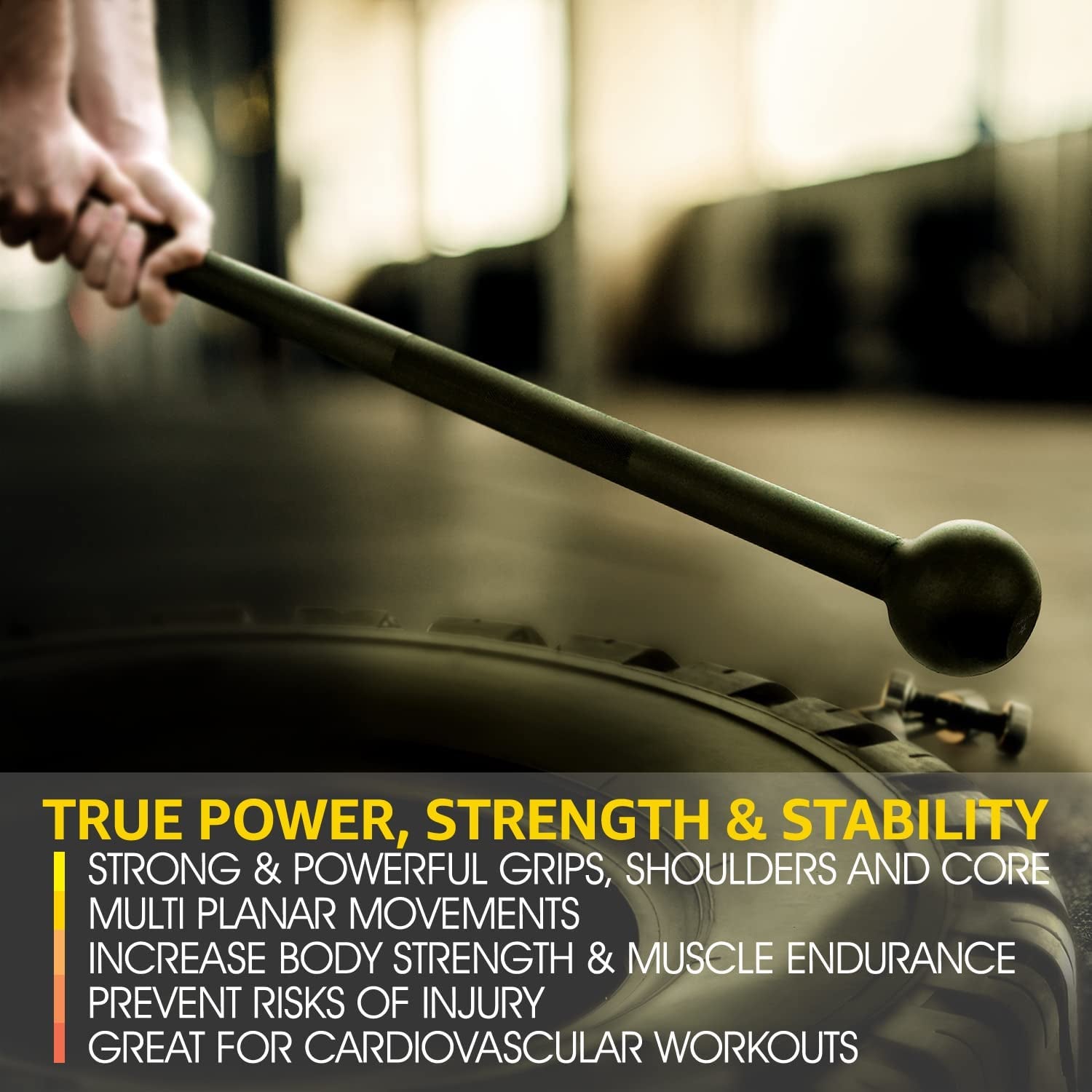 Steel Mace Bell for Comprehensive Strength Training - Adjustable Weight Range (5-30 LB) for Full Body, Shoulder, Grip, and Forearm Workouts for All Fitness Levels