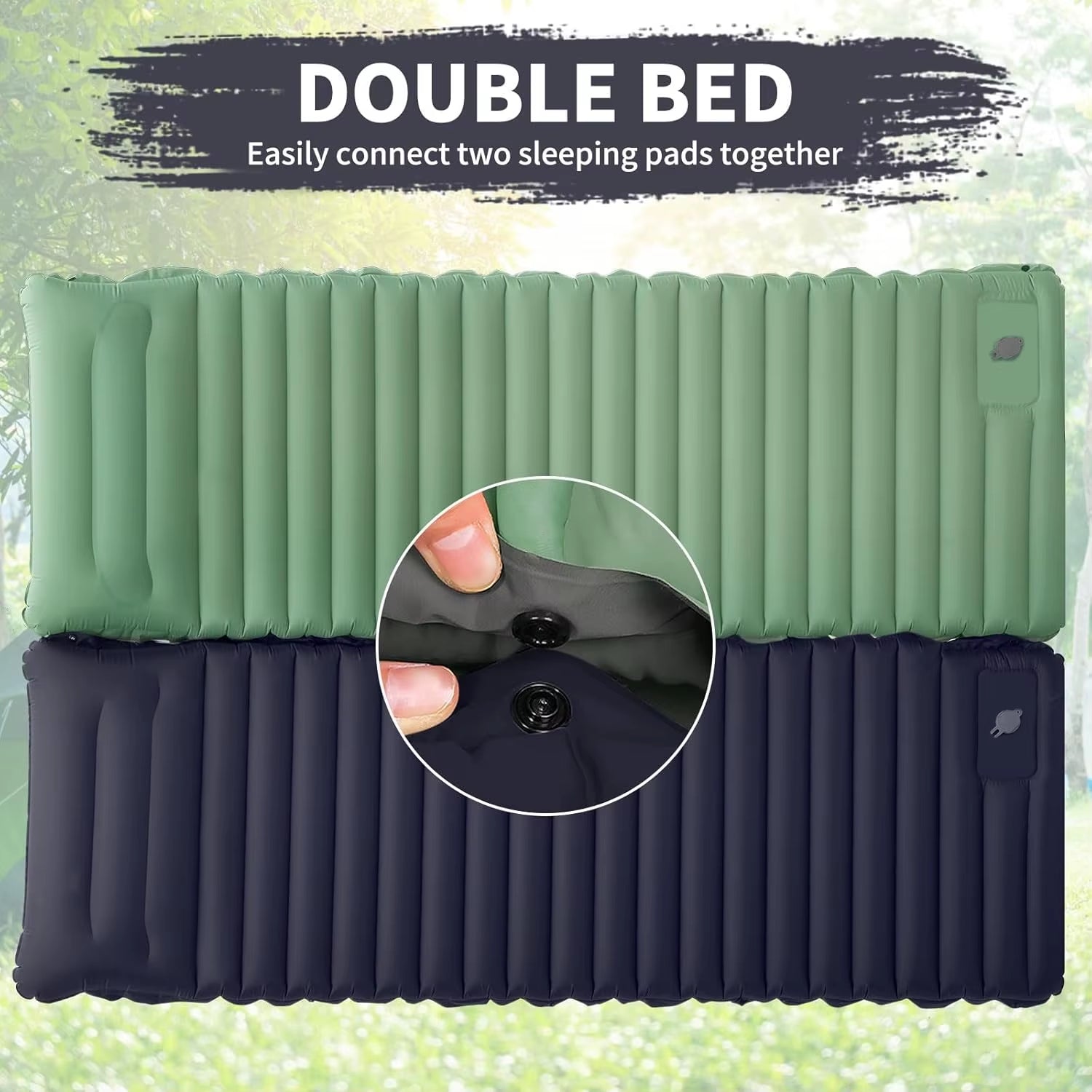Experience Ultimate Comfort with Our Ultralight Inflatable Camping Sleeping Pad with Built-In Pump and Pillows - Perfect for Your Outdoor Adventures!