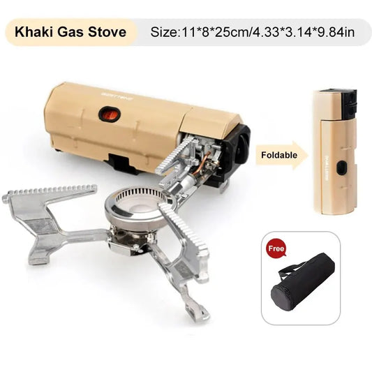Ultimate Portable 2670W Camping Gas Stove - Compact Folding Burner for Outdoor Adventures and Travel Cooking
