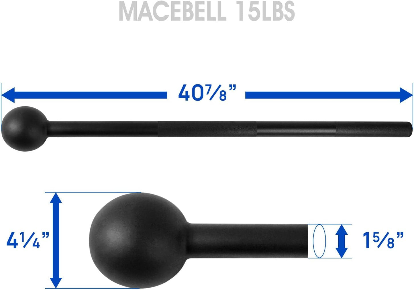 Steel Mace Bell for Comprehensive Strength Training - Adjustable Weight Range (5-30 LB) for Full Body, Shoulder, Grip, and Forearm Workouts for All Fitness Levels