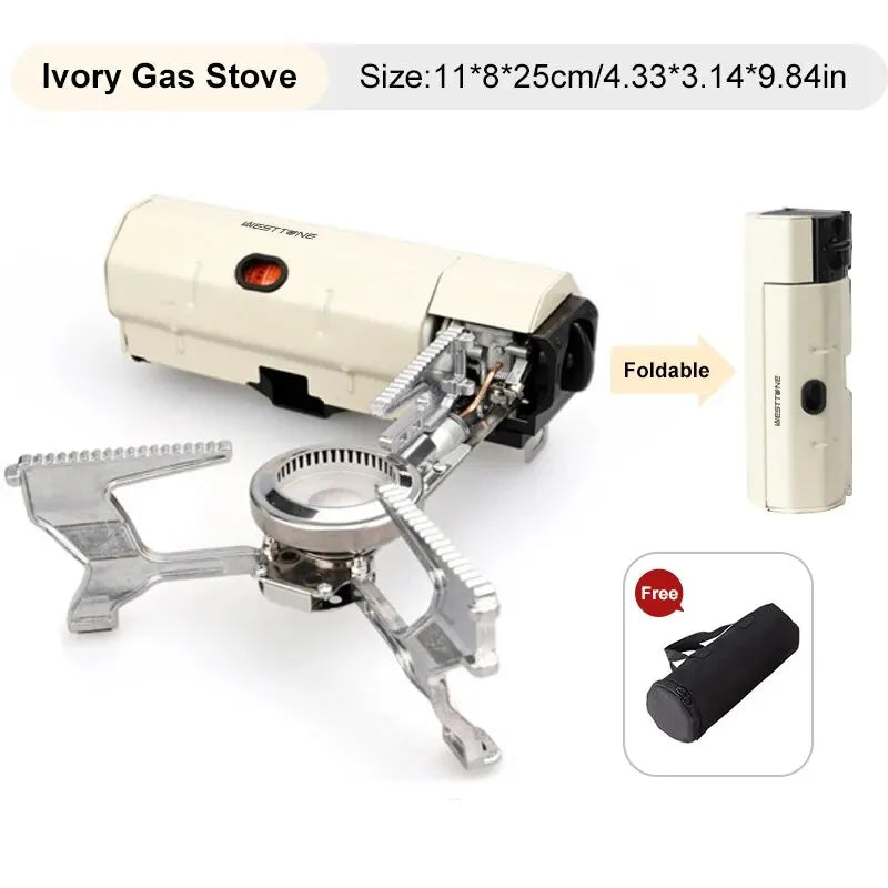 Ultimate Portable 2670W Camping Gas Stove - Compact Folding Burner for Outdoor Adventures and Travel Cooking